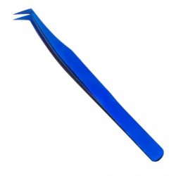 Blue Plasma Coated Tweezer