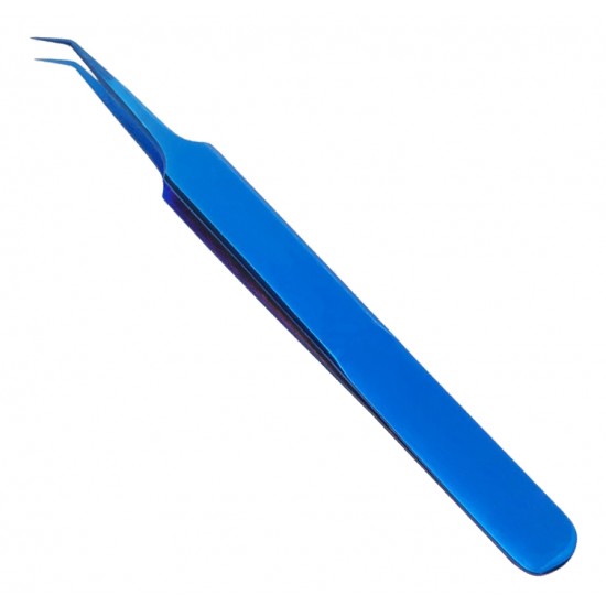 Blue Plasma Coated Tweezer