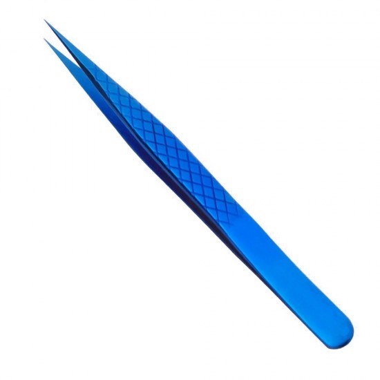 Blue Plasma Coated Tweezer