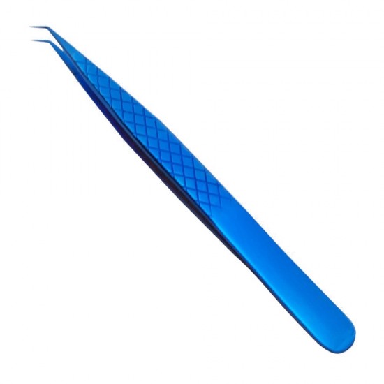 Blue Plasma Coated Tweezer