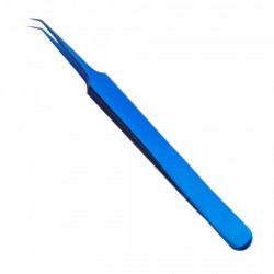 Blue Plasma Coated Tweezer