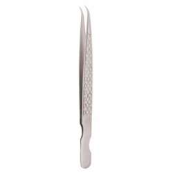 Diamond Print S-Type Eyelash Tweezer