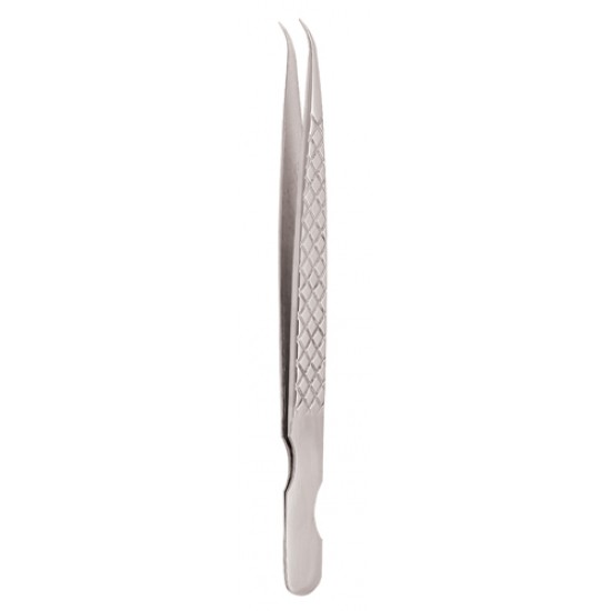 Diamond Print S-Type Eyelash Tweezer