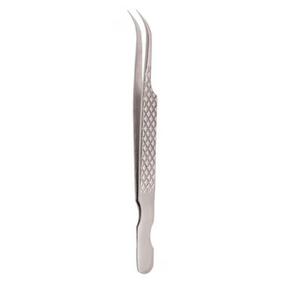 Diamond Print S-Type Eyelash Tweezer