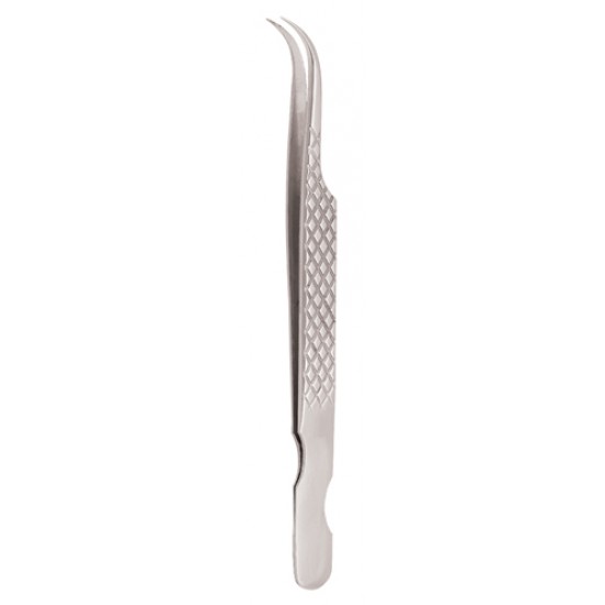 Diamond Print S-Type Eyelash Tweezer