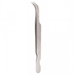 Diamond Print S-Type Eyelash Tweezer