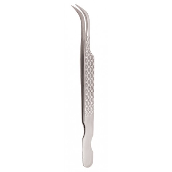 Diamond Print S-Type Eyelash Tweezer