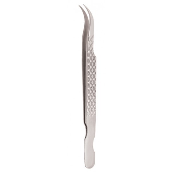 Diamond Print S-Type Eyelash Tweezer