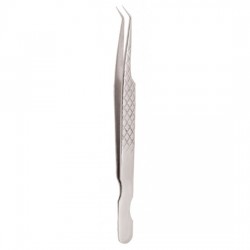 Diamond Print S-Type Eyelash Tweezer