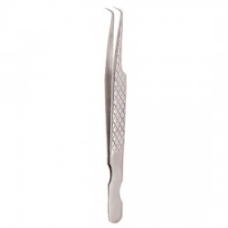 Diamond Print S-Type Eyelash Tweezer