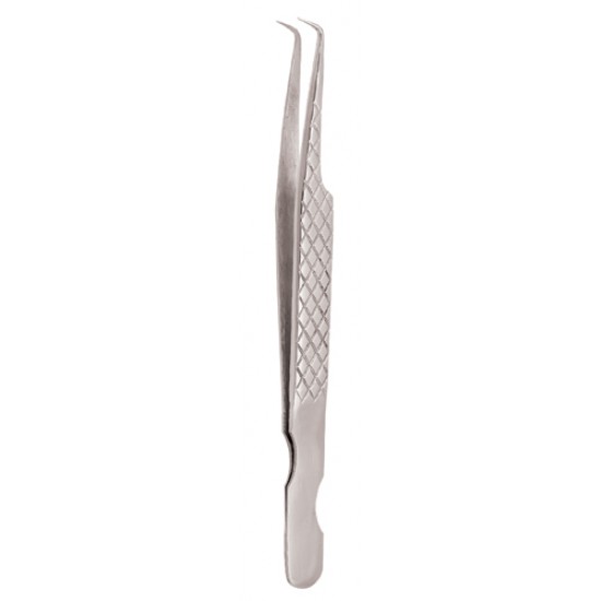 Diamond Print S-Type Eyelash Tweezer