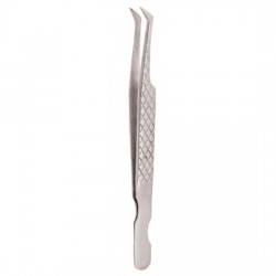 Diamond Print S-Type Eyelash Tweezer