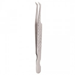 Diamond Print S-Type Eyelash Tweezer