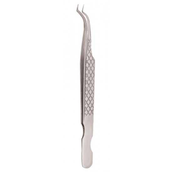 Diamond Print S-Type Eyelash Tweezer