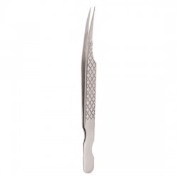 Diamond Print S-Type Eyelash Tweezer