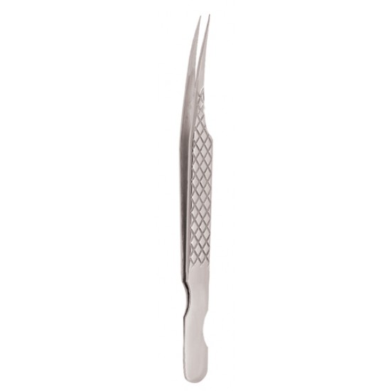 Diamond Print S-Type Eyelash Tweezer