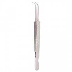 Diamond Print S-Type Eyelash Tweezer