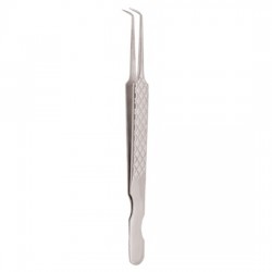 Diamond Print S-Type Eyelash Tweezer