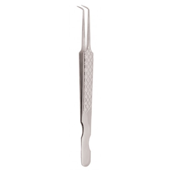 Diamond Print S-Type Eyelash Tweezer