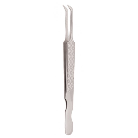 Diamond Print S-Type Eyelash Tweezer