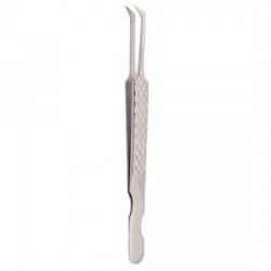 Diamond Print S-Type Eyelash Tweezer