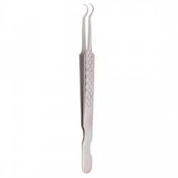 Diamond Print S-Type Eyelash Tweezer