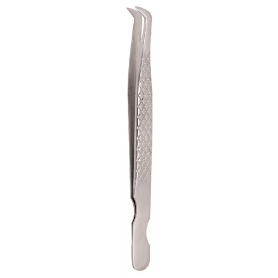 Diamond Print S-Type Eyelash Tweezer