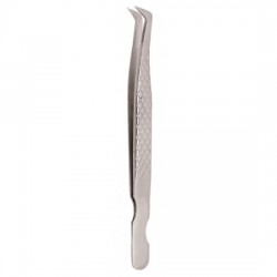 Diamond Print S-Type Eyelash Tweezer