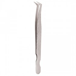 Diamond Print S-Type Eyelash Tweezer