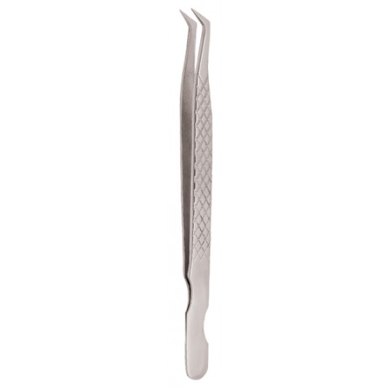 Diamond Print S-Type Eyelash Tweezer