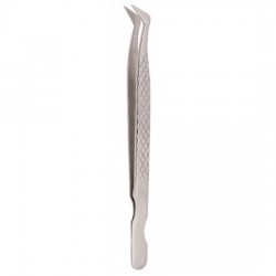 Diamond Print S-Type Eyelash Tweezer