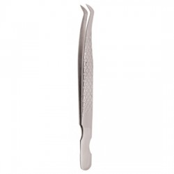 Diamond Print S-Type Eyelash Tweezer