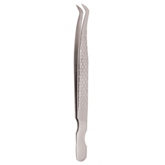 Diamond Print S-Type Eyelash Tweezer