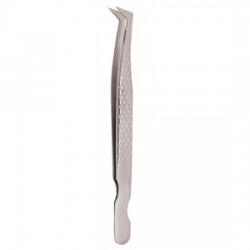 Diamond Print S-Type Eyelash Tweezer