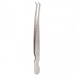 Diamond Print S-Type Eyelash Tweezer