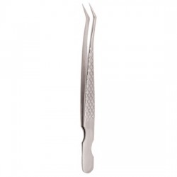 Diamond Print S-Type Eyelash Tweezer