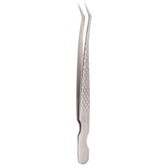 Diamond Print S-Type Eyelash Tweezer