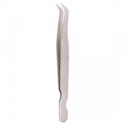 Diamond Print S-Type Eyelash Tweezer