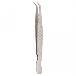 Diamond Print S-Type Eyelash Tweezer