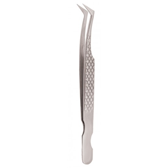 Diamond Print S-Type Eyelash Tweezer