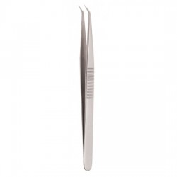 Serrated Handle Eyelash Tweezer