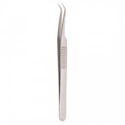 Serrated Handle Eyelash Tweezer