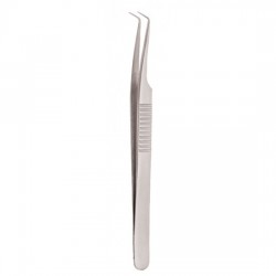 Serrated Handle Eyelash Tweezer