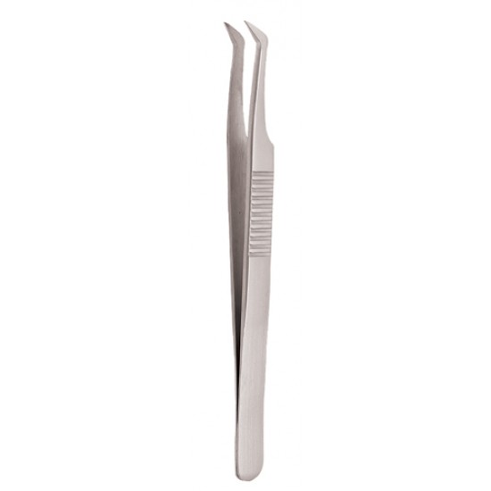 Serrated Handle Eyelash Tweezer