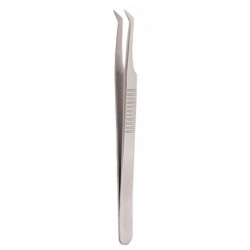 Serrated Handle Eyelash Tweezer