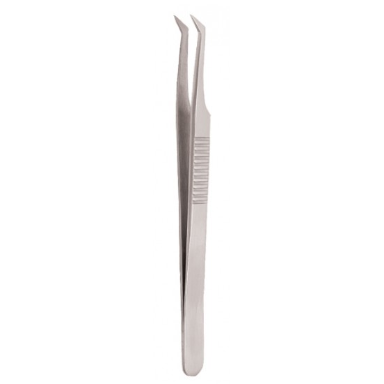 Serrated Handle Eyelash Tweezer