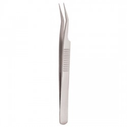 Serrated Handle Eyelash Tweezer