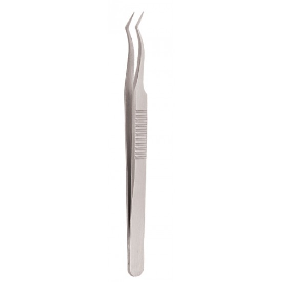 Serrated Handle Eyelash Tweezer