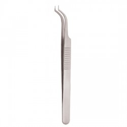 Serrated Handle Eyelash Tweezer