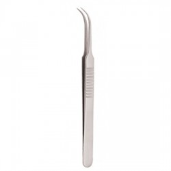 Serrated Handle Eyelash Tweezer